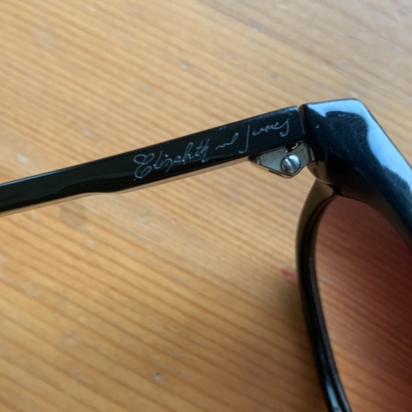 Elizabeth & James Black Framed Madison Sunglasses - Picture 3 of 5